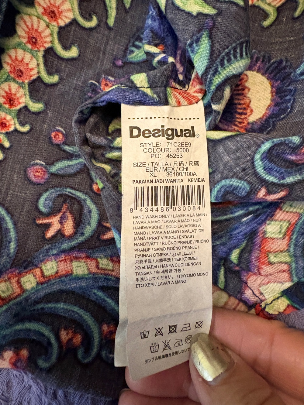 Desigual. Knitted Sleeves. Jean Top - Picture 11 of 13